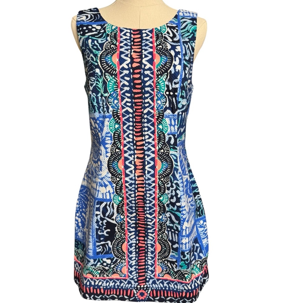 NWT Lilly Pulitzer Mila Stretch Shift Dress Leied Back Engineered sz 6